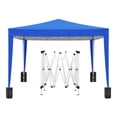 thumbnail image 2 of Patio Shades 10'x10' Folding Canopy with 4 Removable Sidewalls Outdoor Event Shelter UPF 50+ Gazebo Portable Tents for Parties Beach Camping Wedding EZ Pop Up Canopy 4pcs Weight Bag + Carry Bag,Garde, 2 of 9