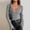 *Gray, variant on ClodeEU Long Sleeve Shirts for Women ,Knit V Neck Shirts ,Fall Fashion Tees Tops White,Womens Plus S