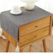 Cozy and Delightful Bedside Table Cover Cloth Tablecloth | Non-Slip Dustproof TV Cabinet Refrigerator Washing Machine Cov | High-Quality & Attractive Design []
