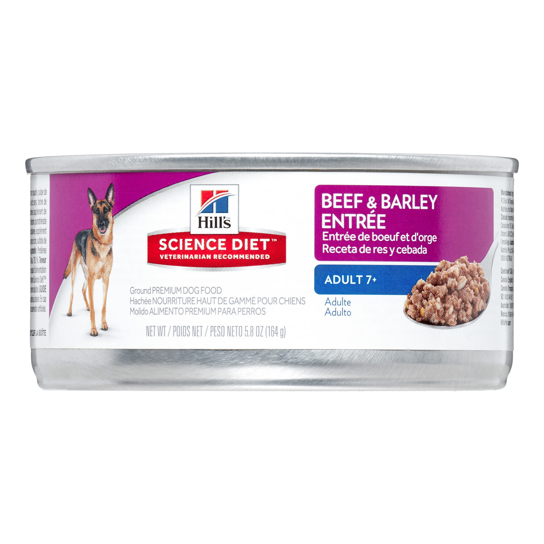 hill's science diet beef and barley entree