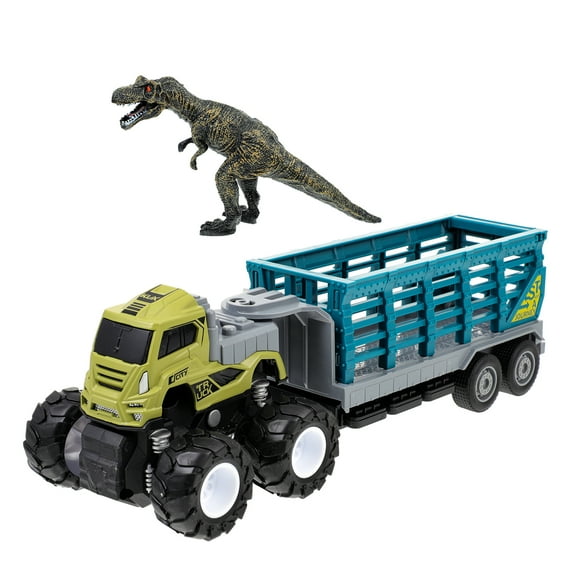 1 Set Inertial Car Toy Trailer Animal Toy Large Truck Counter Car Model