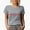 Heather Grey, variant on Baseball Mama in College or Varsity Font Merch Gift, Baby Blue T-Shirt, Large