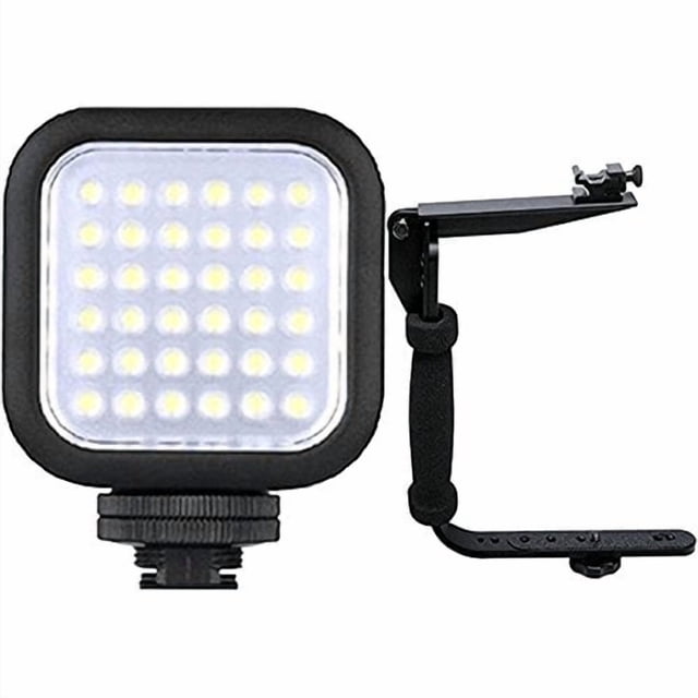 Luz de vídeo LED digital compacta + soporte de flash Teds