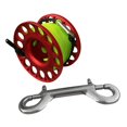 thumbnail image 4 of pitrice 30m Aluminum Alloy Cave Scuba Diving Finger Spool Finger Spool Ended Guide Line Reel Red, 4 of 9