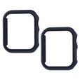 thumbnail image 1 of 2 Pack Compatible for Apple Watch Case 40mm [NO Screen Protector] Series 6 5 4 SE, Hard PC Bumper Case Protective Cover Frame Compatible for iWatch 40mm,original black, 1 of 5