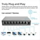 thumbnail image 4 of Conmutador Ethernet Gigabit de 8 Puertos, Concentrador RJ45, Divisor de Internet, Conmutador Inteligente, Conmutador de Red Ethernet de 10/100 Mbps, Enchufe Estadounidense, 4 of 5