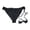 Z-Black200, variant on Womens Bohemian Swimwear Ladies Summer Hollow Crochet Bikini Briefs Solid Color Side Tie Bathing Suit Lined Knitted Beach Swim Bottoms