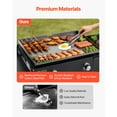 thumbnail image 4 of VEVOR Gas Griddle, 2-Burner Flat Top Grill, 28 inch Grill Plate Foldable Propane Griddle with Wheels, 30000 BTU Outdoor Flat Top Grills for Pan-Frying, Grilling, 4 of 9