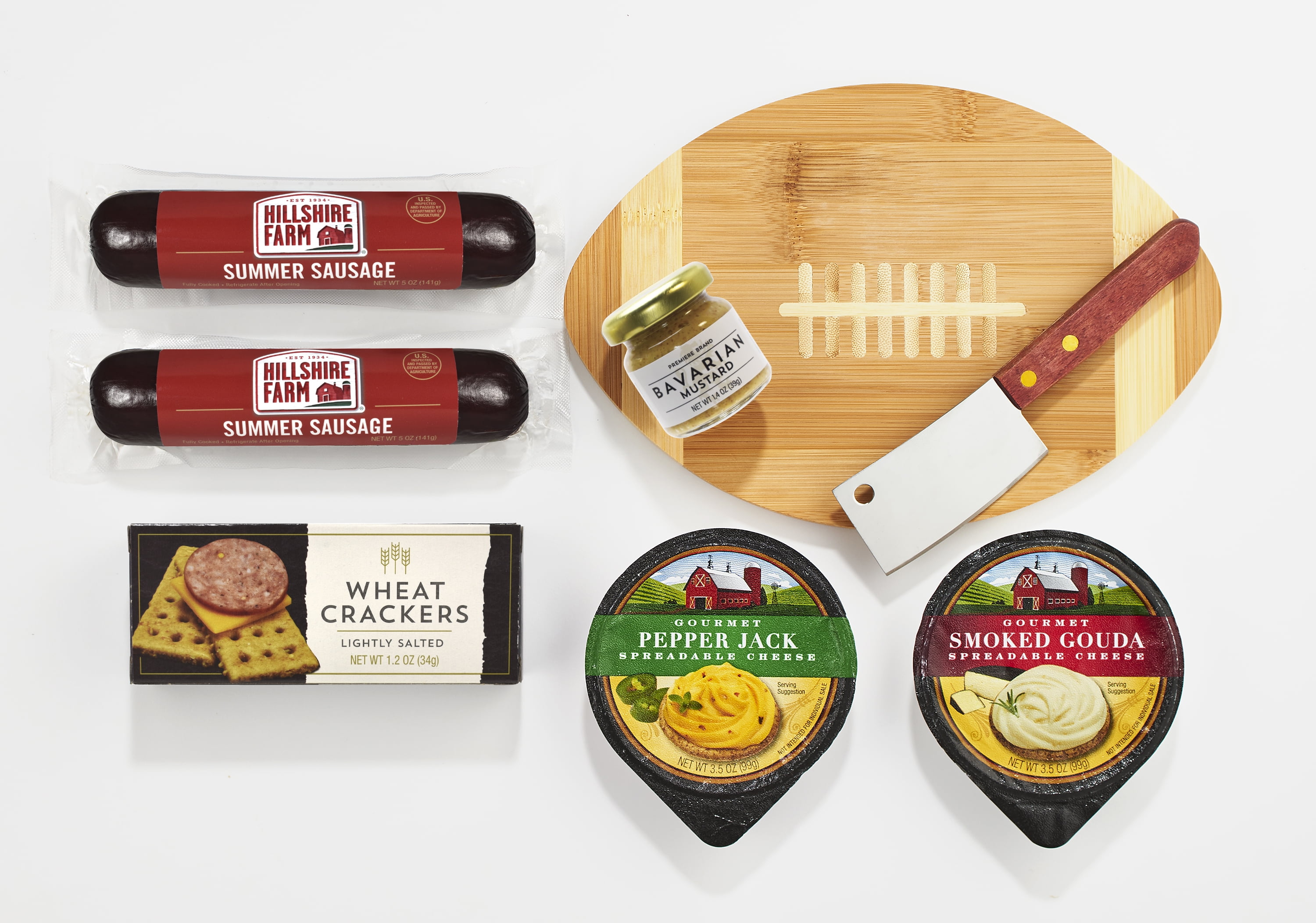 Hillshire Farm Gametime Party Holiday Meat and Cheese Assortment Gift Set, 19.6oz