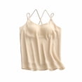 thumbnail image 3 of Dianli Pajama Set Loungewear Women's Chiffon V Neck Summer Suspender Camisole With Padded Cup Lightweight Sheer Soft Breathable Homewear Nightwear, 3 of 6