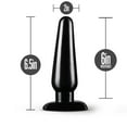 thumbnail image 4 of Eden PVC Tapered Anal Plug with Anchor Base, Black, 4 of 4