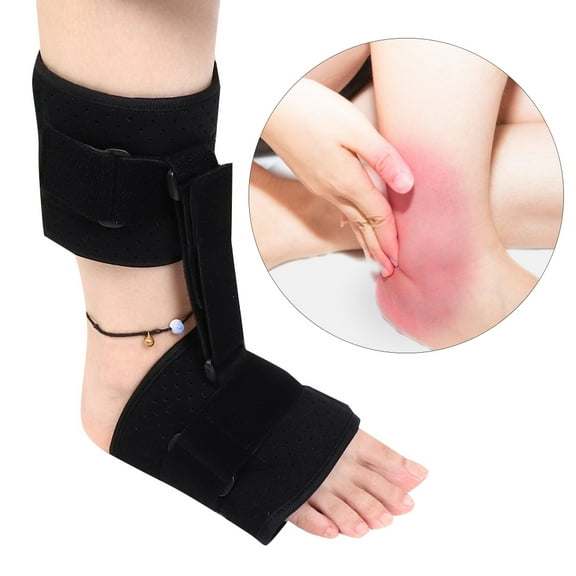 OTVIAP Foot Orthosis Brace,Foot Drop Ankle Orthotic Brace Fixing Strap Splint Fracture Sprain Injury Support Wrap Black,Foot Splint Strap