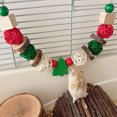 thumbnail image 4 of Parrots Chewing Toy Colorful Teeth Grinding Rattan Ball Wooden Christmas Bird Chew Toy For Hamster, 4 of 8