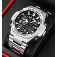thumbnail image 6 of Men's Waterproof Digital Sports Watch with Luminous Display and Long Battery Life, Rugged Outdoor Watch for Hiking, Camping, Running, Swimming and Climbing Activities, 6 of 8