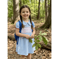 thumbnail image 4 of BemeyourBBs Jesus Love Me Baby Girls Clothes Toddler Baby Girl Easter Dress Outfits Summer Spring Short Sleeve Doll Collar Letter Cross Embroidery A-line Dress, 4 of 9