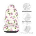 thumbnail image 4 of Wukai Tulips Flowers Full Set Car Seat Covers with Soft Padding Universal Auto Front Seats Protector and Cushion Mat, 4 of 5