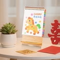 thumbnail image 4 of Amzcrzy Petit Calendrier de Bureau Calendrier de Bureau en Papier Calendrier de Bureau de Bureau Festif Rouge Mini Calendrier de Bureau Calendriers Calendrier de Bureau Calendrier, 4 of 6