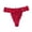 Red, variant on IFNWSV Lace Trim Thong Underwear Solid Color Breathable Soft Stretch Bikini Panties for Women Comfort Fit Red XL
