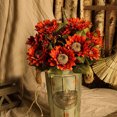 thumbnail image 4 of Adornos navideños, adornos para árboles de Navidad, regalos navideños, simulación de girasol de 9 cabezas, flor de simulación, decoración de flores falsas para el hogar, girasol de simulación, 4 of 6