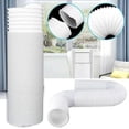 thumbnail image 4 of Manguera de escape de aire acondicionado flexible 3M, diámetro de 130 mm, extensión de polipropileno para acondicionadores de aire portátiles + kit de manguera de drenaje de PVC, 4 of 4