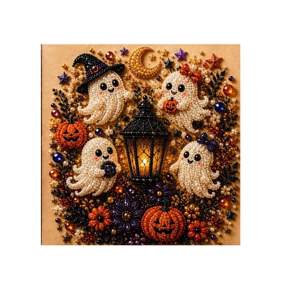 DVJOY Halloween Ghost Painting Kit Special Shape,Beads for Adults Halloween Painting 3d Painting Kits Halloween