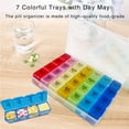 thumbnail image 4 of Pill Box 4 Times a Day,Weekly Pill Box Organisers,for Vitamin,Supplements, Medication, 4 of 5