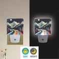 thumbnail image 2 of Yayeee LED Plug in Night Light for The Home with Auto Dusk to Dawn Light Sensors, 2 Pack, Evening Mountain Road, 2 of 6