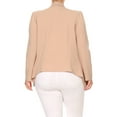 thumbnail image 4 of Women's Casual Stretch Comfort Open Front Draped Blazer Jacket, 4 of 4