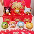 thumbnail image 4 of Sanrio-figura de gato de la suerte, figuritas de Anime Kuromi Cinnamoroll Pochacco, Hello Kitty, adorno de decoración, regalos, juguete para niños, 4 of 4