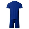 thumbnail image 5 of Short Sets 2 Piece Sets Short Sleeve T Shirt & Shorts Mens Summer Shorts Beach Shorts Mens Matching Set, 5 of 5