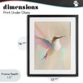 thumbnail image 4 of Stupell Industries Contemporary Pastel Hummingbird in Flight Black Framed Print Under Glass, 13 x 16, by The Prints Vibe, 4 of 8