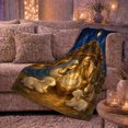 thumbnail image 6 of decorative motif Holy Family Manger Scene Peaceful Christmas, Festive decorative motif Scene, Warm Flannel Blanket for Living Room and Family Room, Art Lovers Christmas Gift, Festive Home Decor, 6 of 9