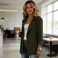 thumbnail image 7 of Jackets for Women Solid Color Spring Autumn Casual Button Down Long Sleeved Windbreaker Coat Fall Winter Track Jackets with Pockets 2026 Fall Coat Tops, 7 of 7