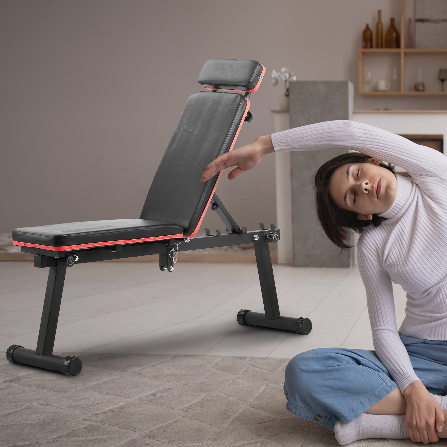 Ainfox adjustable weight bench sale
