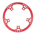 thumbnail image 2 of Cadena simple Macarena 45T 130 BCD + 5 piezas de pernos de piñón de bicicleta rojo, 2 of 8