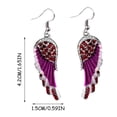 thumbnail image 4 of Daisyyozoid Mode Femme Ailes Strass Mi-Longueur, 4 of 4