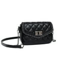 thumbnail image 2 of RUNSOON Small Quilted Crossbody Bag Shoulder Handbag for Women Trendy Cross Body Purse, Black, 2 of 7