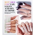 thumbnail image 6 of MelodySusie 3Pcs Nail Art Brush Set, Sizes 8 10 14 for Acrylic Application and Powder Extension, Zebra, 6 of 8