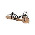 thumbnail image 4 of New Women Wild Diva Clover-24 Patent Rhinestone Slingback Bow Thong Sandal Size, 4 of 5