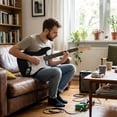 thumbnail image 2 of Costway 39" Electric Guitar Beginner Kit with Amplifier, Classic SSS Pickup, Gig Bag, Capo Black, 2 of 9