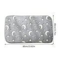 thumbnail image 2 of Glow In The Dark Carpet Mat with Star Moon Planet Print for Bathroom Room or Pet Use - Floor, 2 of 6