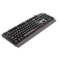 thumbnail image 2 of mecánico para juegos, respuesta rápida retroiluminada RGB 104 teclas Azul cómodo Tapa de tecla cuadrada negra Jinwen Teclado mecánico, 2 of 8