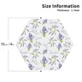 thumbnail image 2 of Kdxio Lavender Flowers Funny Coasters,4 Pcs Leather Coasters,Housewarming Gifts,Protect Furniture from Water Marks Scratch and Damage, 2 of 8