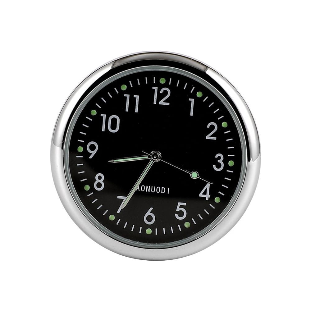 Car Dashboard Clock With Air Vent Clip - Luminous Quartz Analog Mini Clock For Car Interior Decor