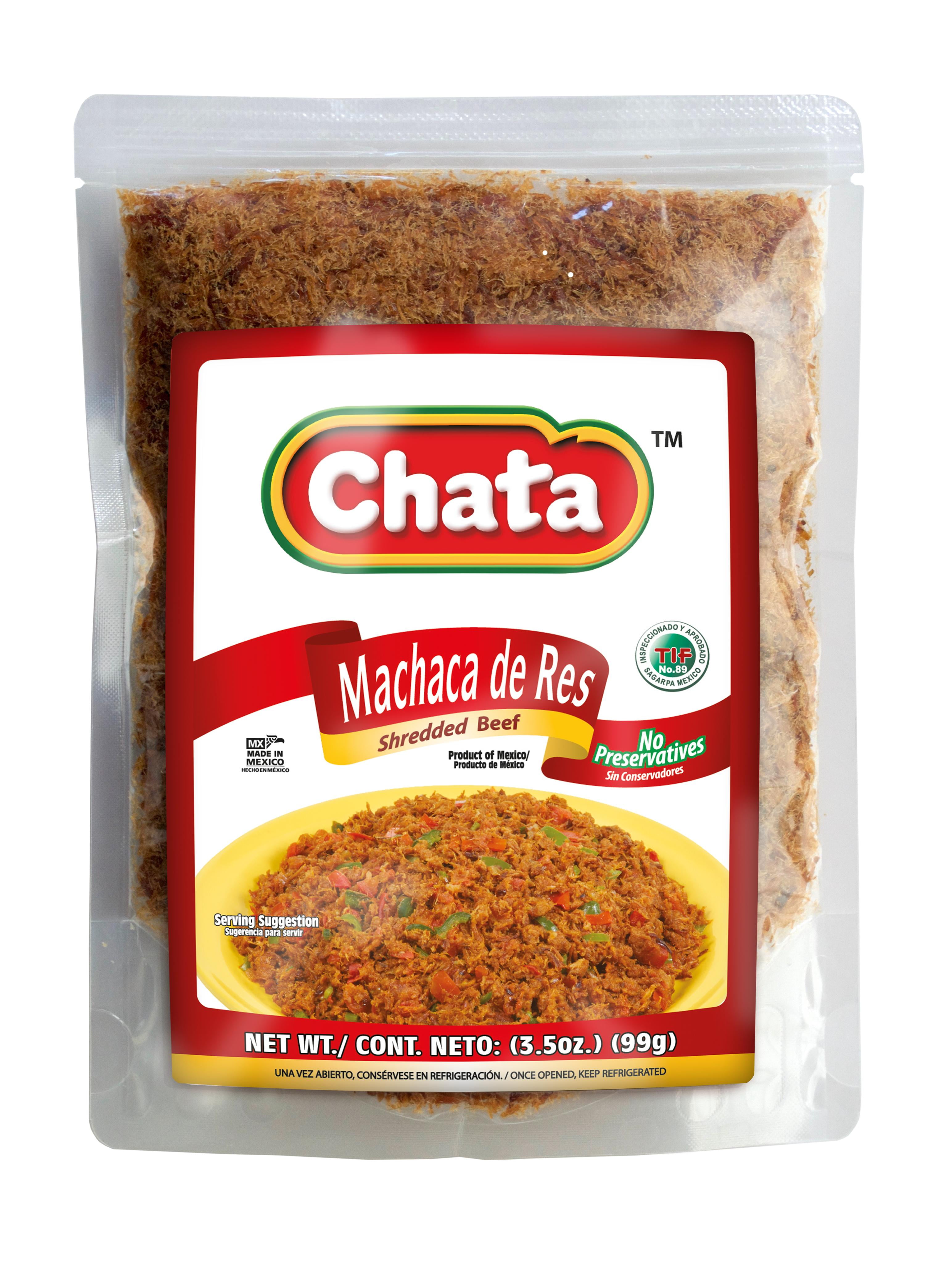 Chata Shredded Beef Machaca Pouch, 3.5 oz, Pack of 2