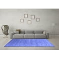 thumbnail image 3 of Ahgly Company Indoor Round Oriental Blue Industrial Area Rugs, 5' Round, 3 of 4