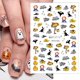 thumbnail image 4 of 12 hojas de pegatinas de uñas negras de Halloween, autoadhesivas 3D, diseño de calabaza, murciélago, fantasma, pegatinas de uñas con tela de araña, diseño de uñas de bruja para mujeres y niños, a, 4 of 5