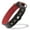 Black-Red, variant on Filbert Leather Dog Collar with Airtag Holder, Upgraded Secure Airtag Collar Luxury, for Medium Dogs, Leather, Waterproof, Premium, Adjustable for All Breeds, Heavy Metal Buckle, Ultra-Durable