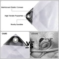 thumbnail image 4 of 6.5x10FT Tarp, Eurhowing 12 Mil Tarps Heavy Duty Waterproof Poly Tarp Cover, UV & Tear Resistant Tarpaulin for Truck Construction Farm, 4 of 7