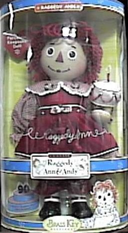 raggedy ann porcelain keepsake doll